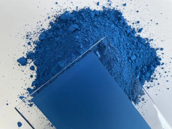 Pigmento CI azul 36, cromita de cobalto, espinela azul verdosa para vidrio
